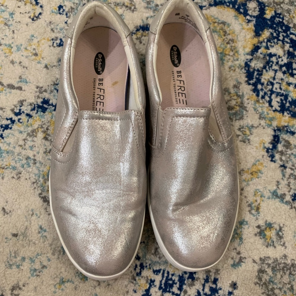 Dr. Schools gold sneakers